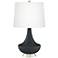 Black of Night Gillan Glass Table Lamp