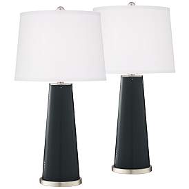 Image2 of Black Of Night Leo Table Lamp Set of 2 with Dimmers