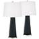 Black Of Night Leo Table Lamp Set of 2 with Dimmers