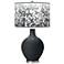 Black of Night Mosaic Giclee Ovo Table Lamp
