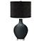 Black of Night Ovo Table Lamp w/ Black Scatter Gold Shade