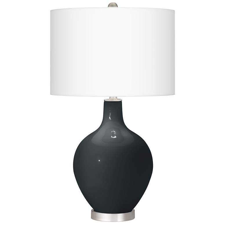 Image 2 Black Of Night Ovo Table Lamp With Dimmer