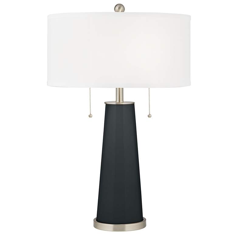 Image 2 Black Of Night Peggy Glass Table Lamp With Dimmer