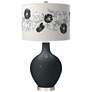 Black of Night Rose Bouquet Ovo Table Lamp
