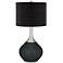 Black of Night Spencer Table Lamp w/ Black Scatter Gold Shade
