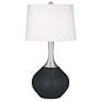 Black Of Night Spencer Table Lamp with Dimmer