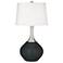 Black Of Night Spencer Table Lamp with Dimmer