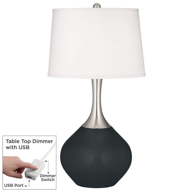 Image 1 Black Of Night Spencer Table Lamp with Dimmer