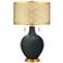 Black of Night Toby Brass Metal Shade Table Lamp