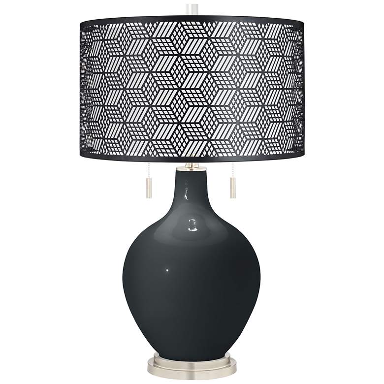 Image 1 Black Of Night Toby Table Lamp With Black Metal Shade
