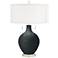 Black Of Night Toby Table Lamp with Dimmer