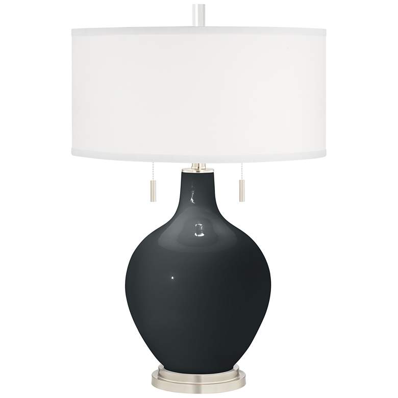 Image 2 Black Of Night Toby Table Lamp with Dimmer