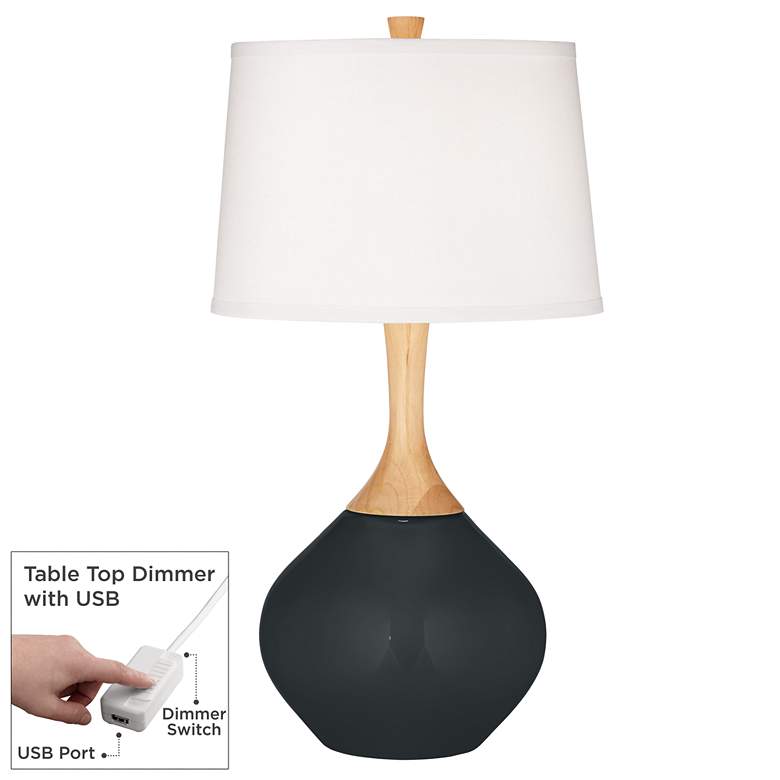 Image 1 Black Of Night Wexler Table Lamp with Dimmer