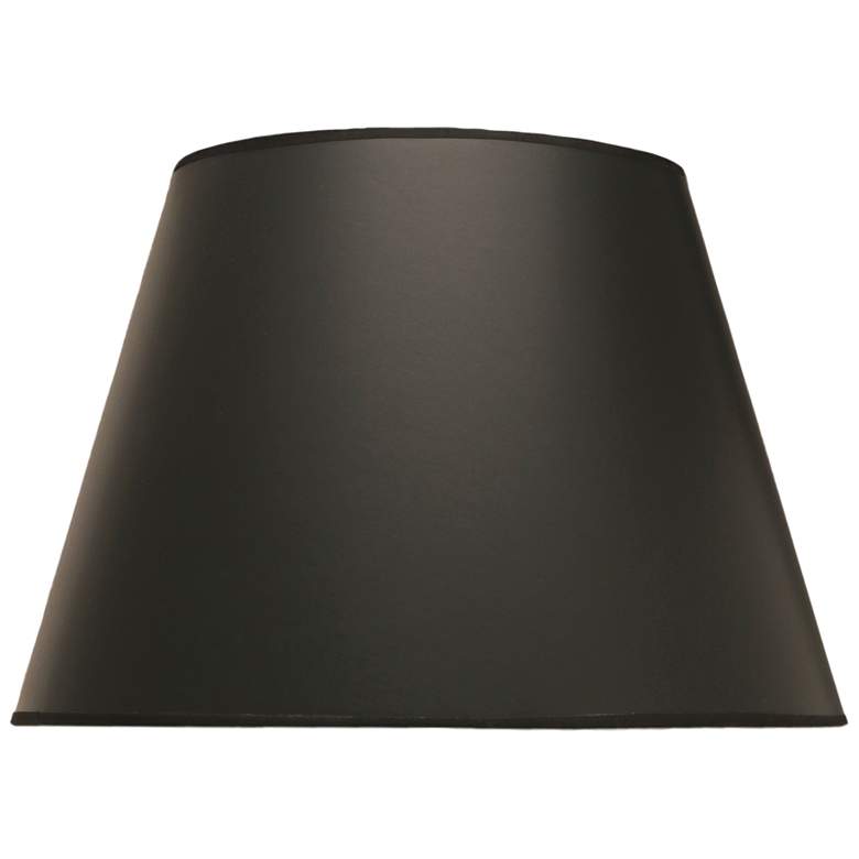 Image 1 Black Opaque Parchment Empire Lamp Shade 10x16x11 (Spider)