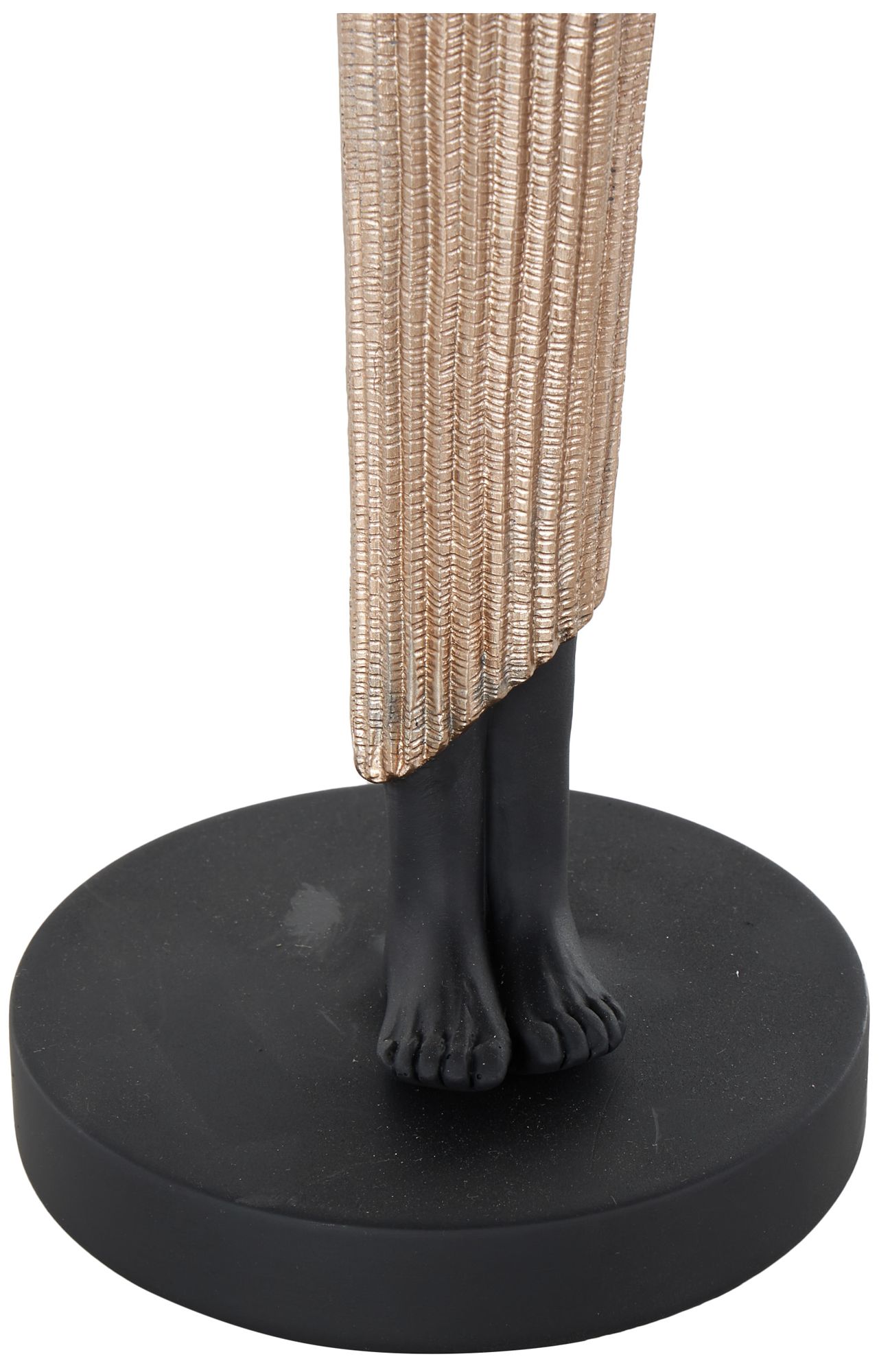 Image 4 Black Polyresin Traditional Sculpture, 5" x 5" x 17" more views