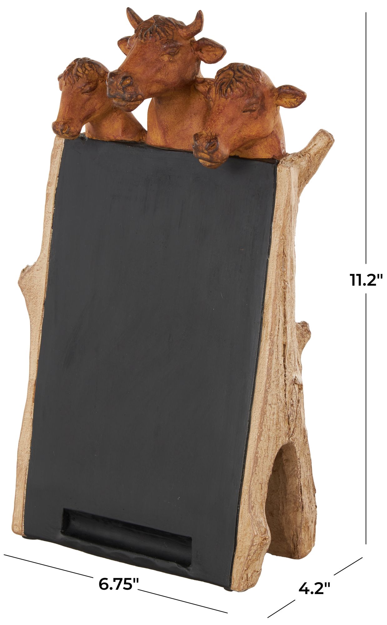 Image 7 Black Polystone Farmhouse Decorative Sign, 7" x 4" x 11" more views