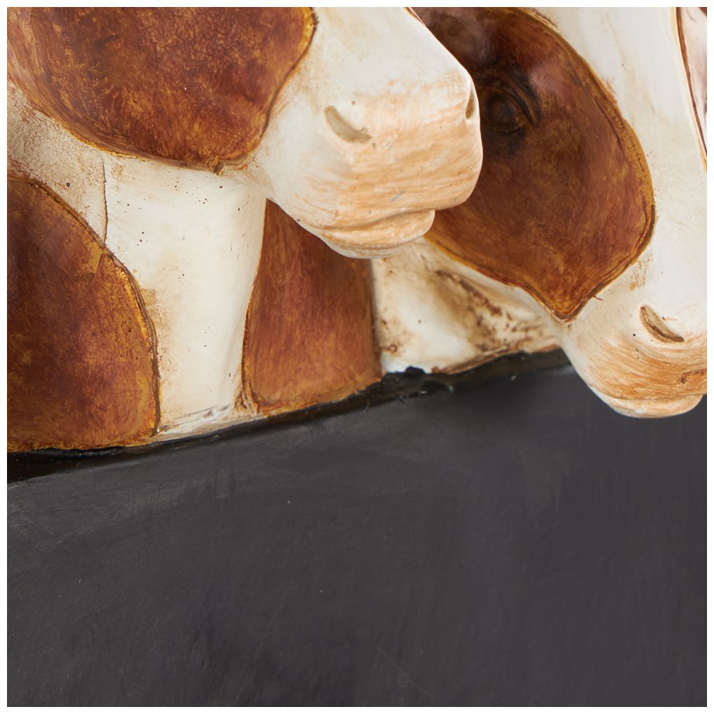 Black Polystone Farmhouse Decorative Sign, 7" x 4" x 11"