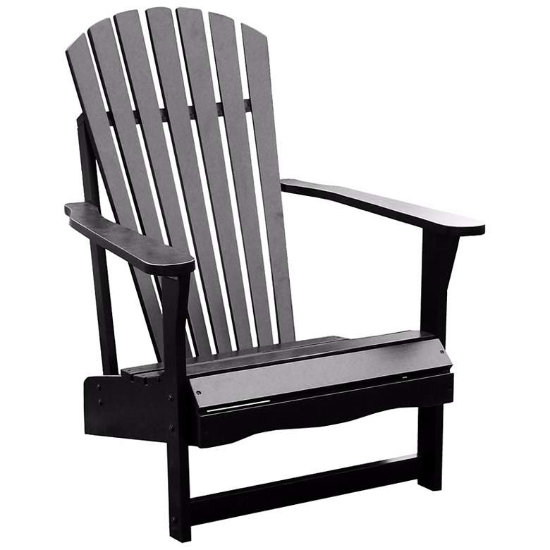 Image 1 Black Poplar Wood Adirondack Chair