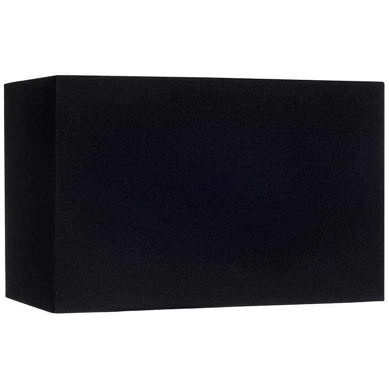 Image 1 Black Rectangular Hardback Lamp Shade 8/16x8/16x10 (Spider)