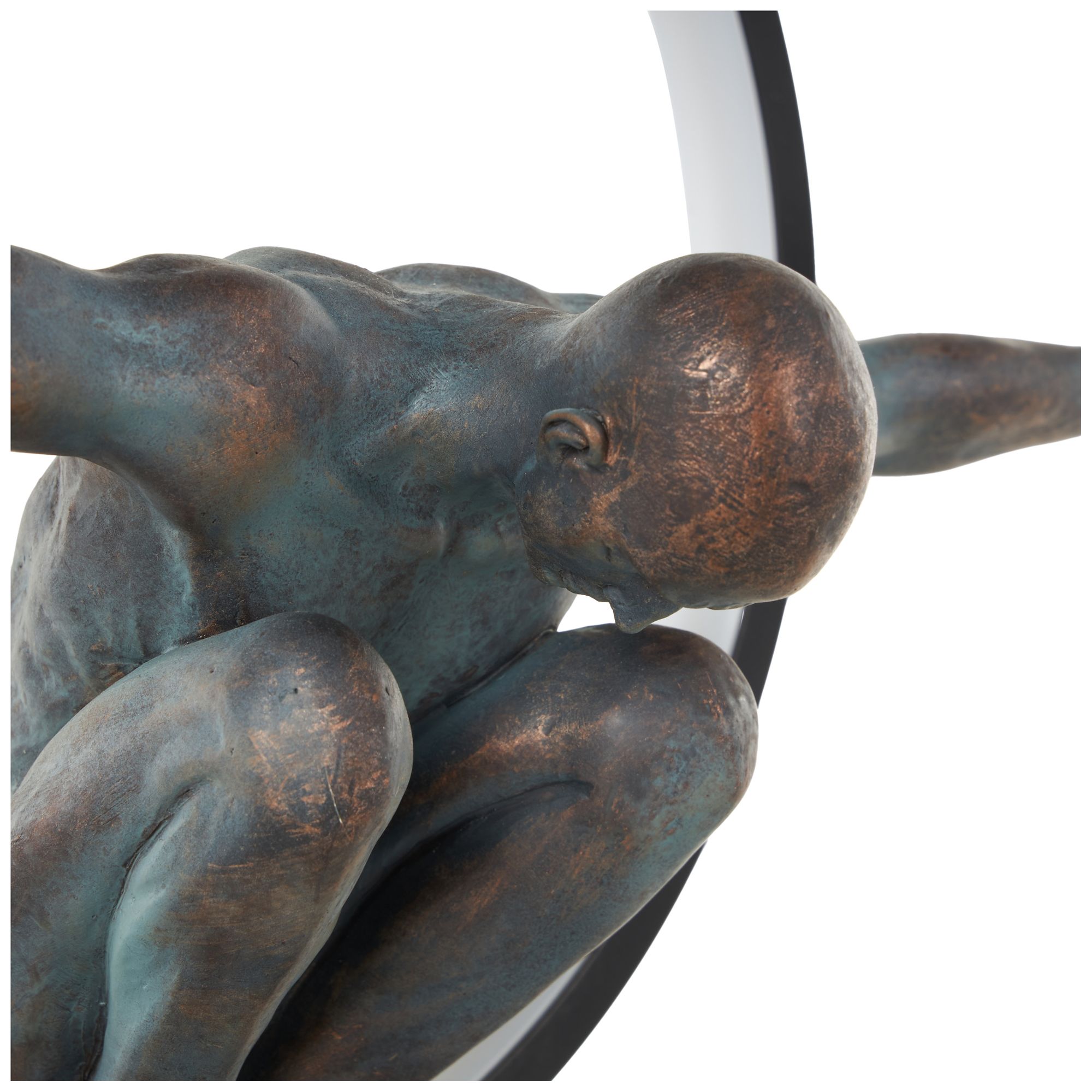 Image 4 Black Resin Contemporary Table Lamp, 16" more views