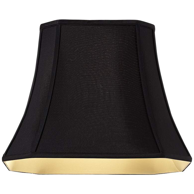 Image 3 Black Set of 2 Oblong Lamp Shades 7/10x12/16x13x12 (Spider) more views