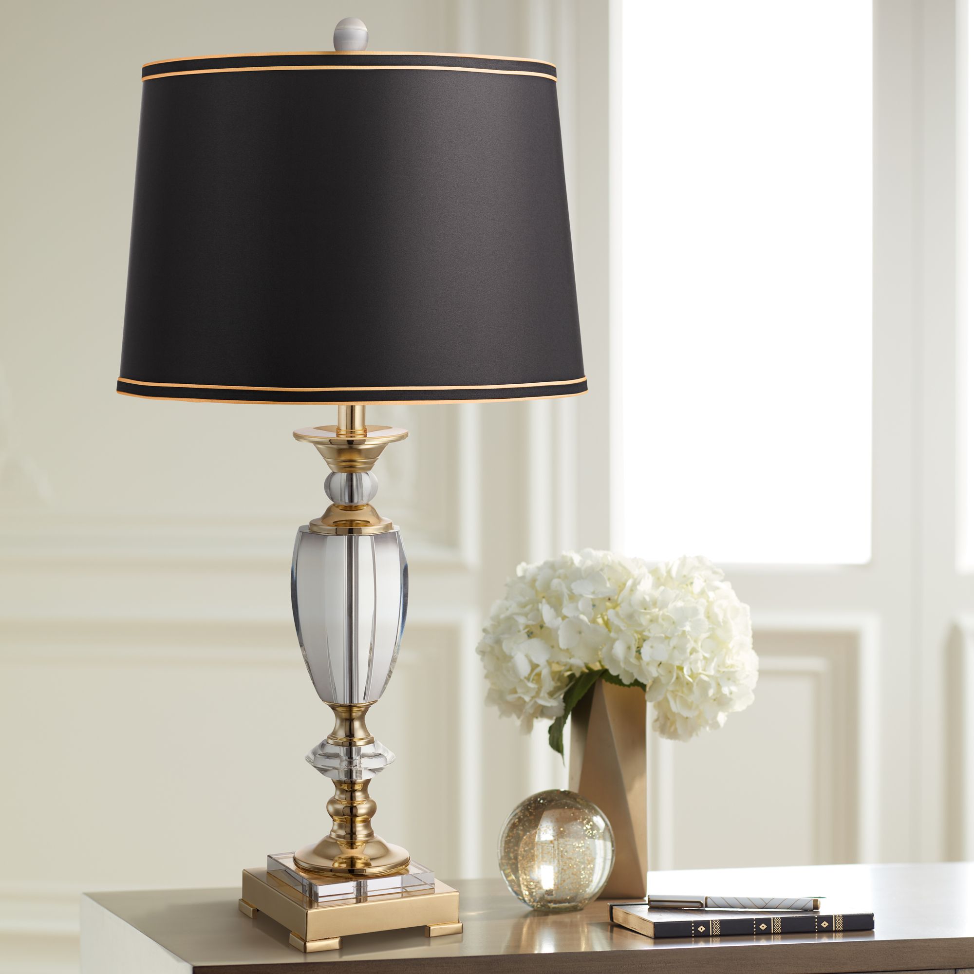 black gold lamp shade