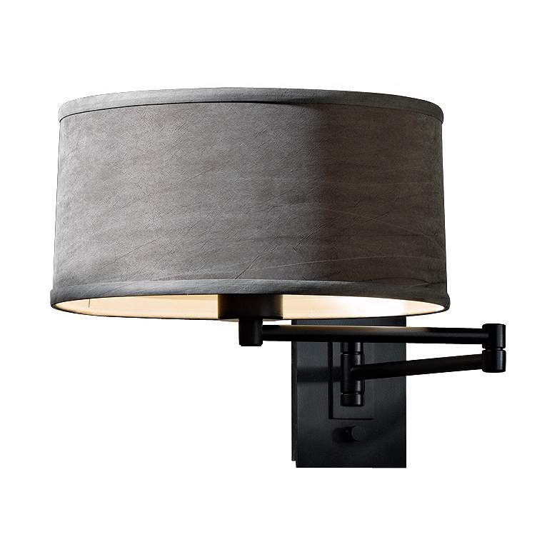 Image 1 Black Simple Iron Swing Arm Wall Lamp