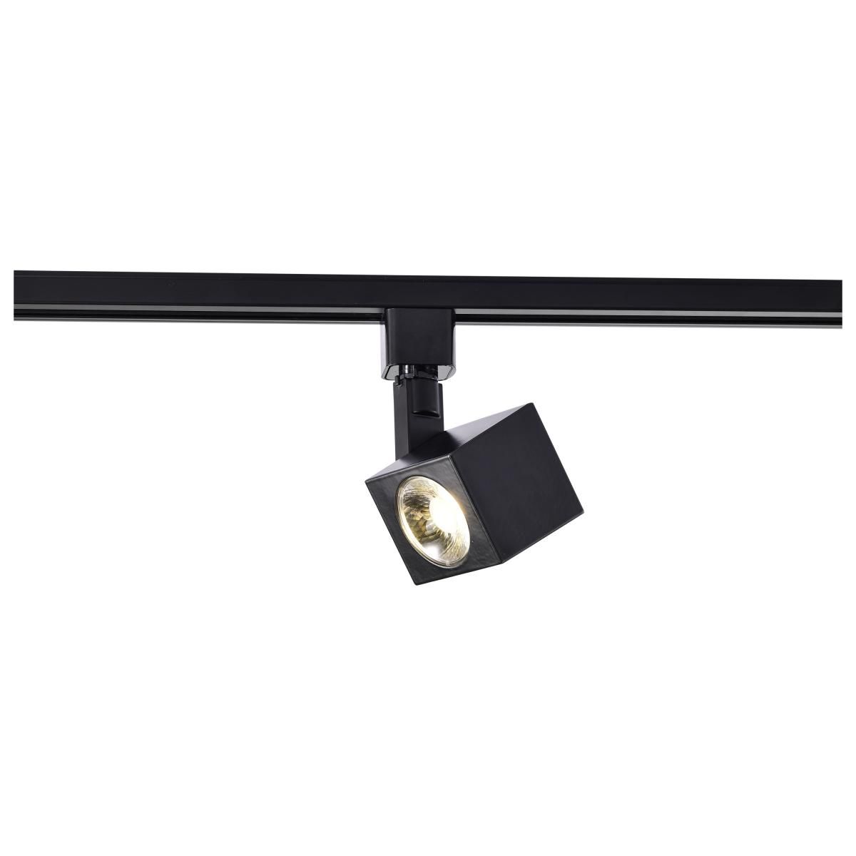 Image 5 Black Square 12 Watt LED Track Head for Halo System more views