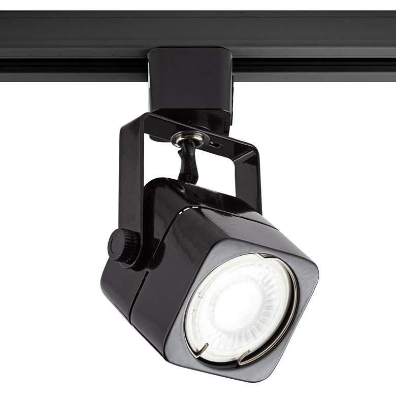Image 1 Black Square 6.5 Watt LED Bullet Head for Juno Track System