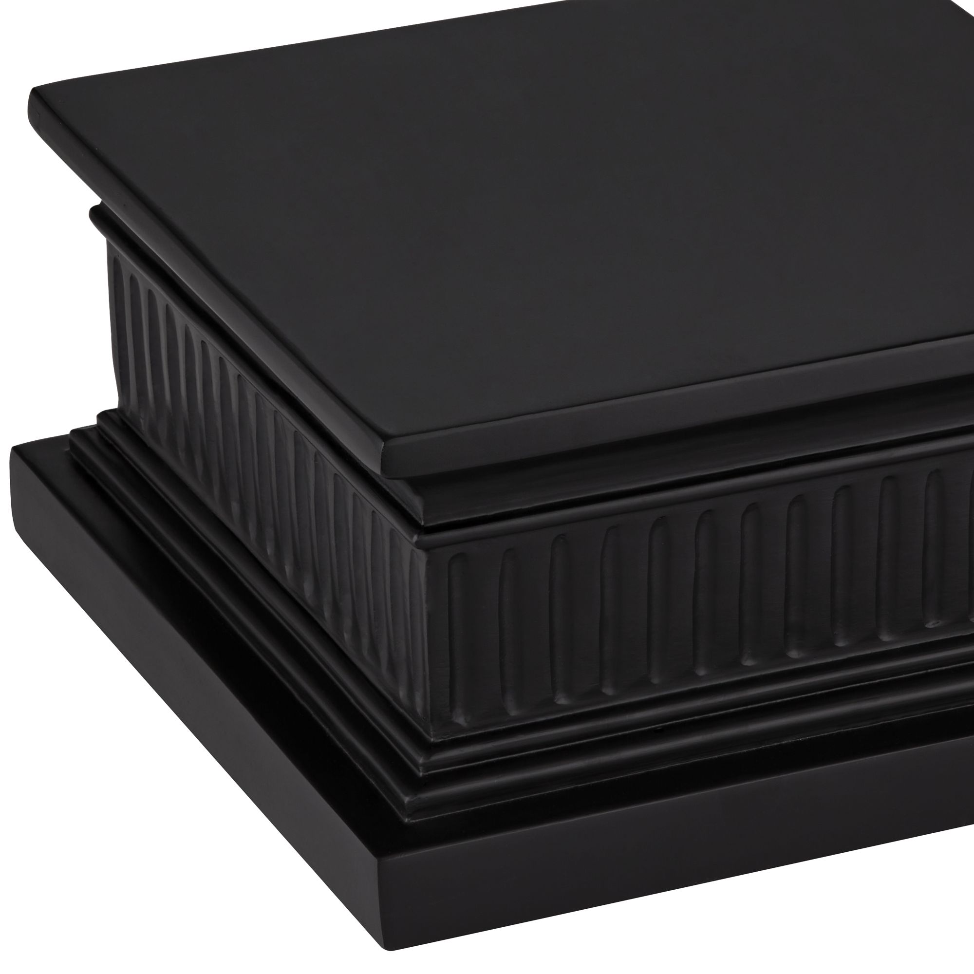 Black Square 8" Wide Pedestal Lamp Riser 98R29 Lamps Plus