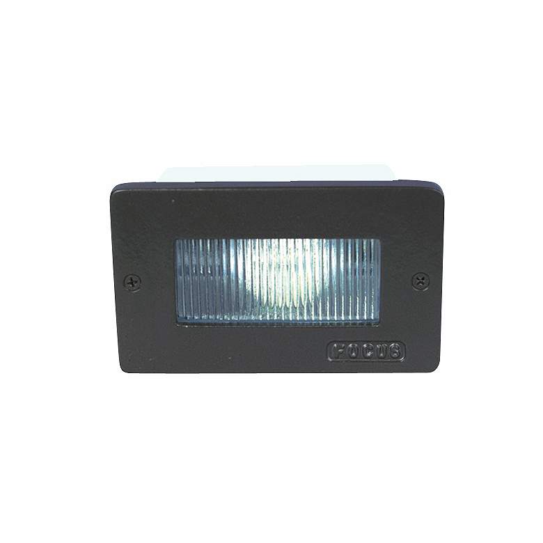 Image 1 Black Stair Step Light with Spread Lens