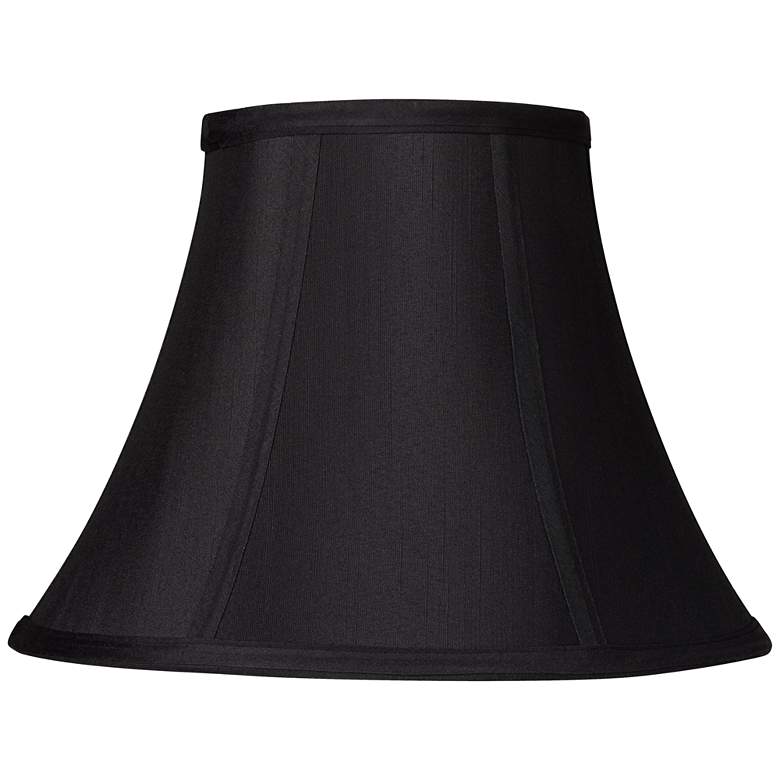 Image 3 Black Stretch Fabric Set of 2 Lamp Shades 6x12x9 (Spider) more views
