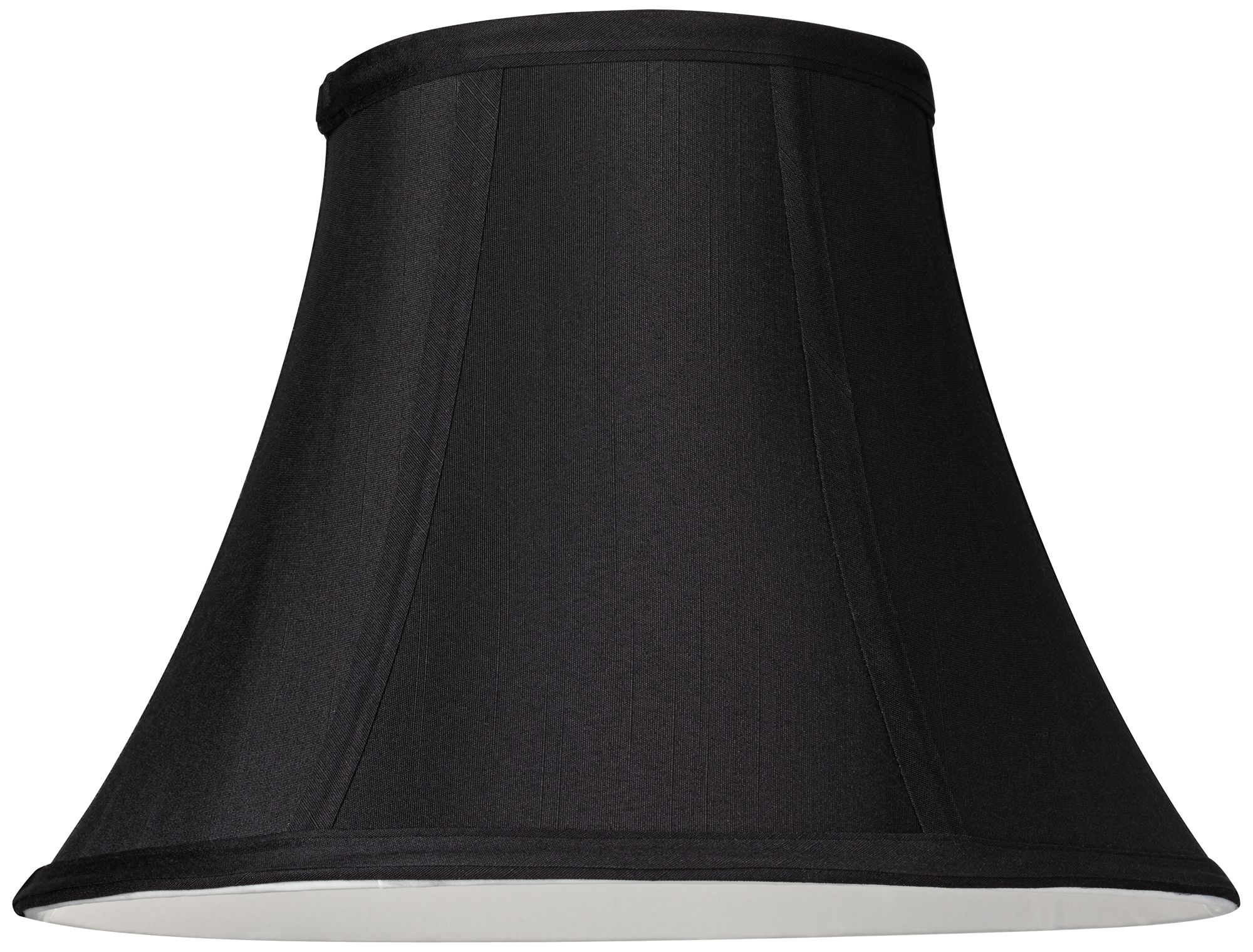 Black Stretch Fabric Set of 2 Lamp Shades 6x12x9 (Spider) 311V4
