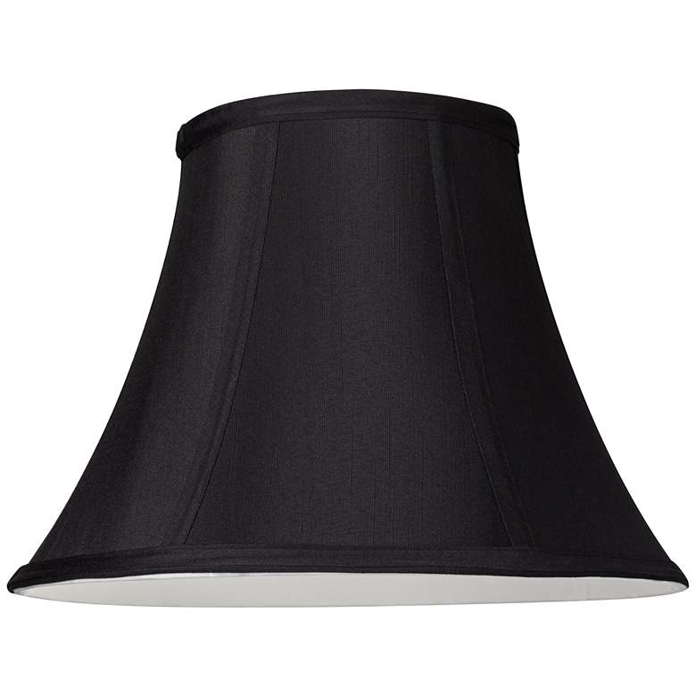 Image 4 Black Stretch Fabric Set of 2 Lamp Shades 6x12x9 (Spider) more views