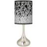Black Terrazzo Giclee Droplet Modern Table Lamp