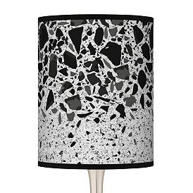 Image2 of Black Terrazzo Giclee Droplet Modern Table Lamp more views