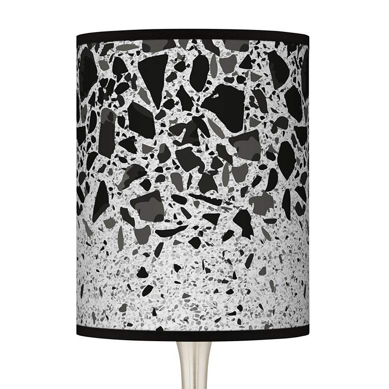 Image 2 Black Terrazzo Giclee Droplet Modern Table Lamp more views