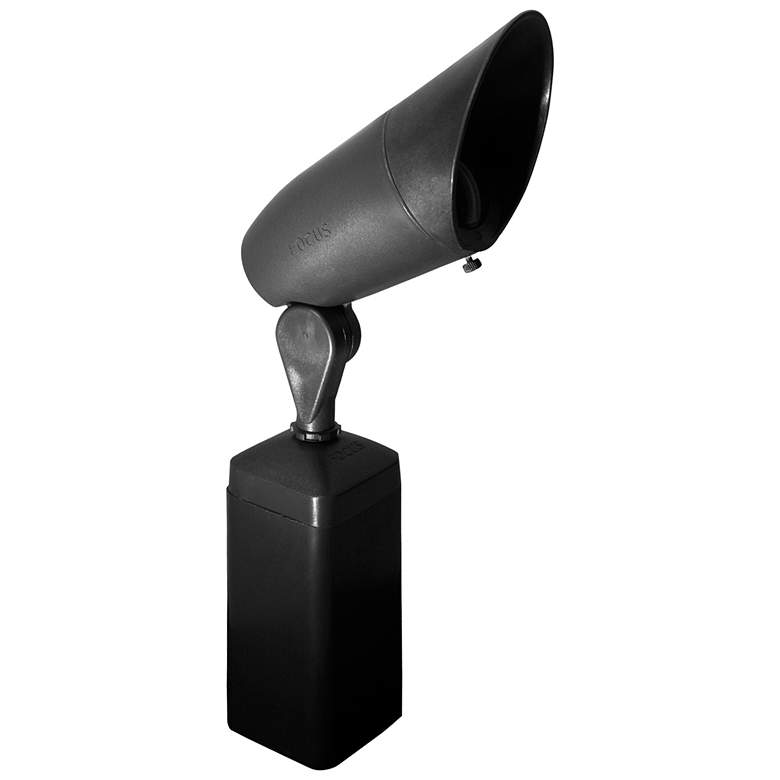 Image 1 Black Texture 10 3/4 inch High LED Landscape Spot Light