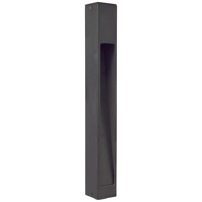 Image 2 Black Texture 18 inch High LED Bollard Landscape Light