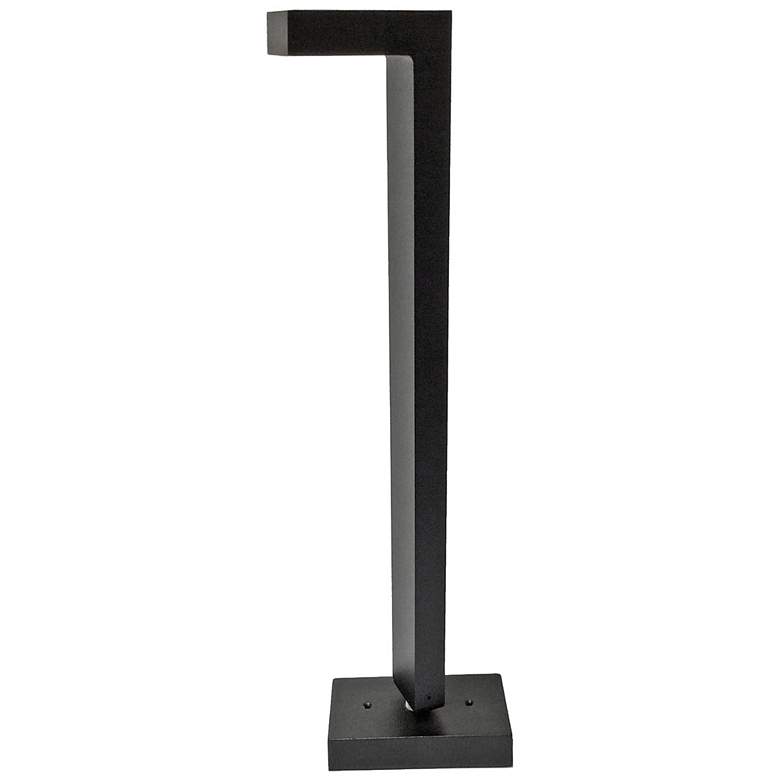 Image 1 Black Texture 20 1/4 inch High L-Shape LED Landscape Path Light