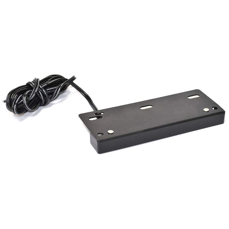 Image 1 Black Texture 3 3/4"W LED Landscape Ledge and Rail Light