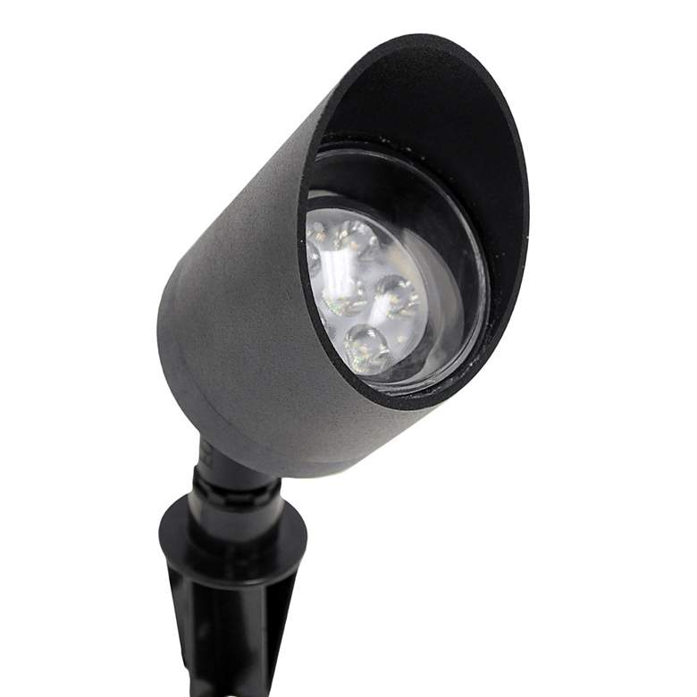 Image 1 Black Texture 7 1/2 inch High LED Landscape Spot Light