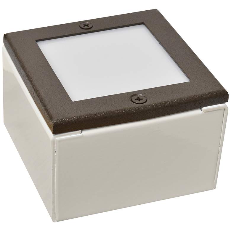 Image 1 Black Texture 8" Square LED Paver Light