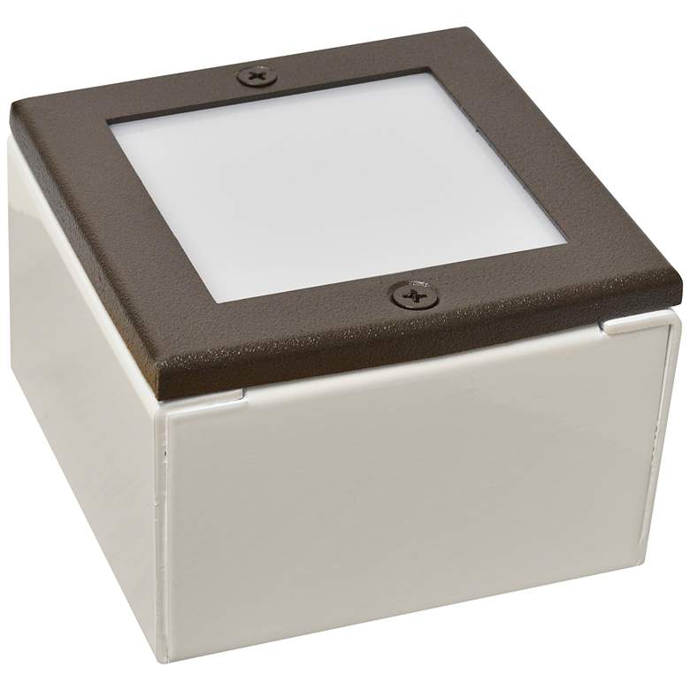 Image 1 Black Texture 8 inch Square LED Paver Light