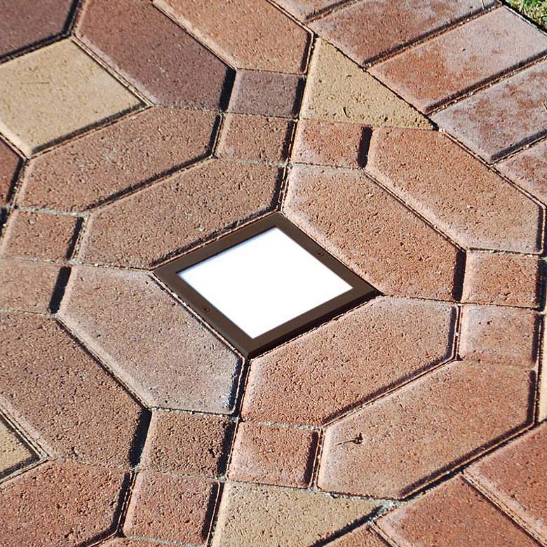 Image 2 Black Texture 8" Square LED Paver Light more views