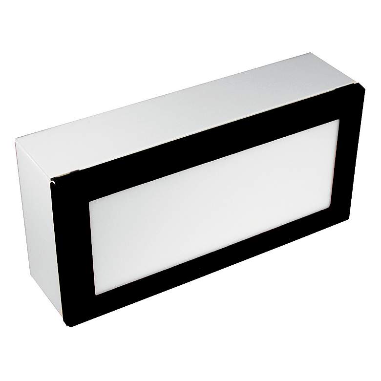 Image 1 Black Texture 8 inch Wide LED Paver Light