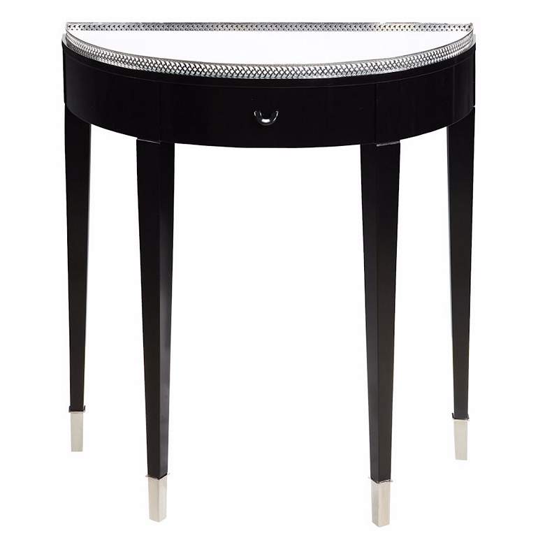 Image 1 Black Tie Mirrored Top Hall Table