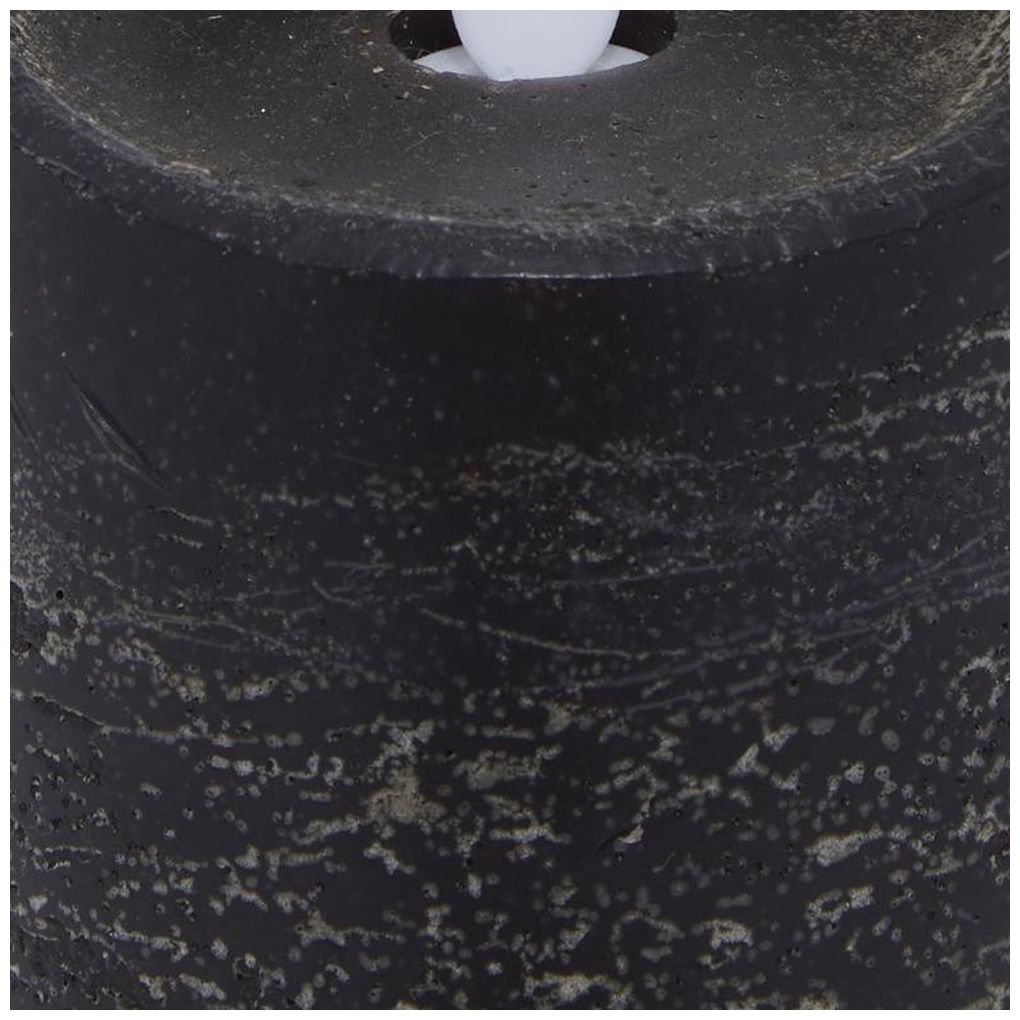 Image 7 Black Wax Traditional Flameless Candle, S/3 3"W, 6"H more views