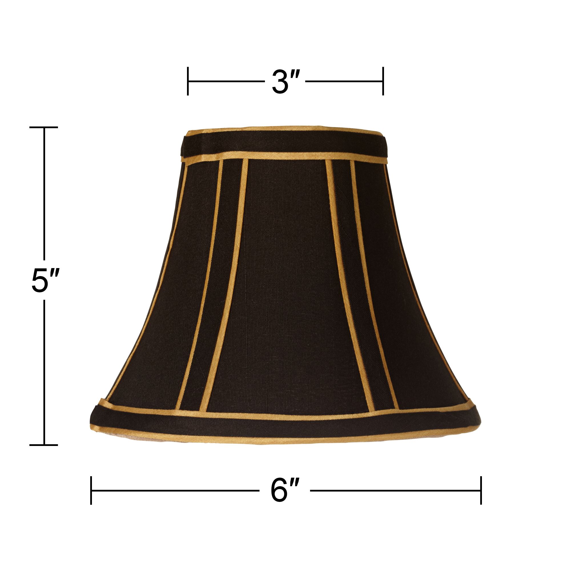 black and yellow lamp shades