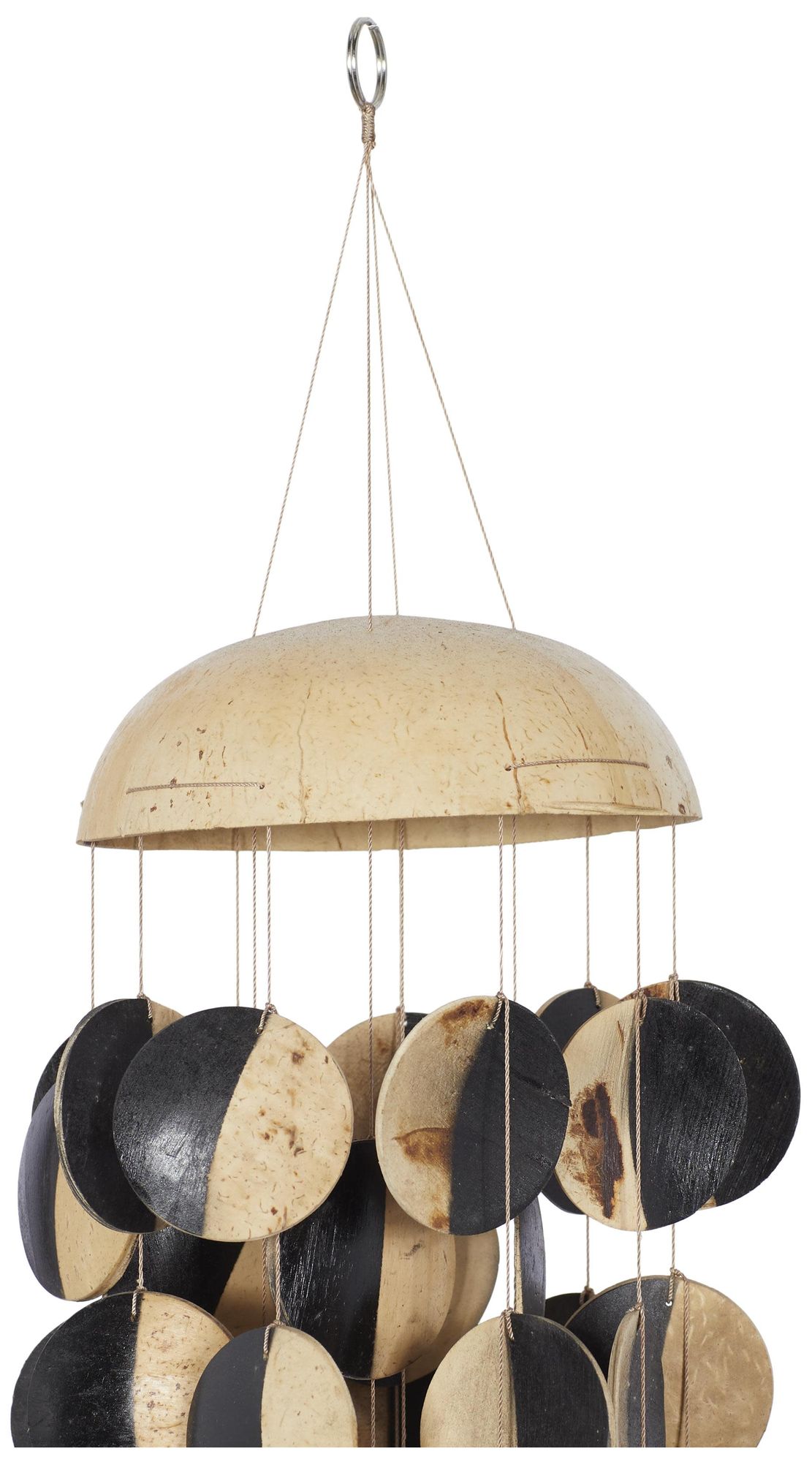Image 3 Black Wood Coastal Windchime, 5" x 5" x 17" more views